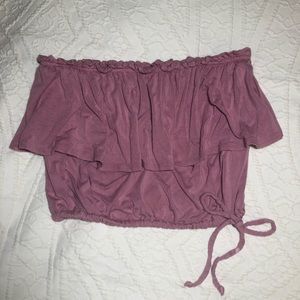 Abercrombie and Fitch Ruffle Tube Top